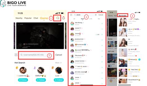 bigo live search bar